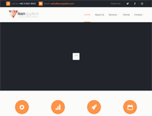 Tablet Screenshot of leanapplied.com